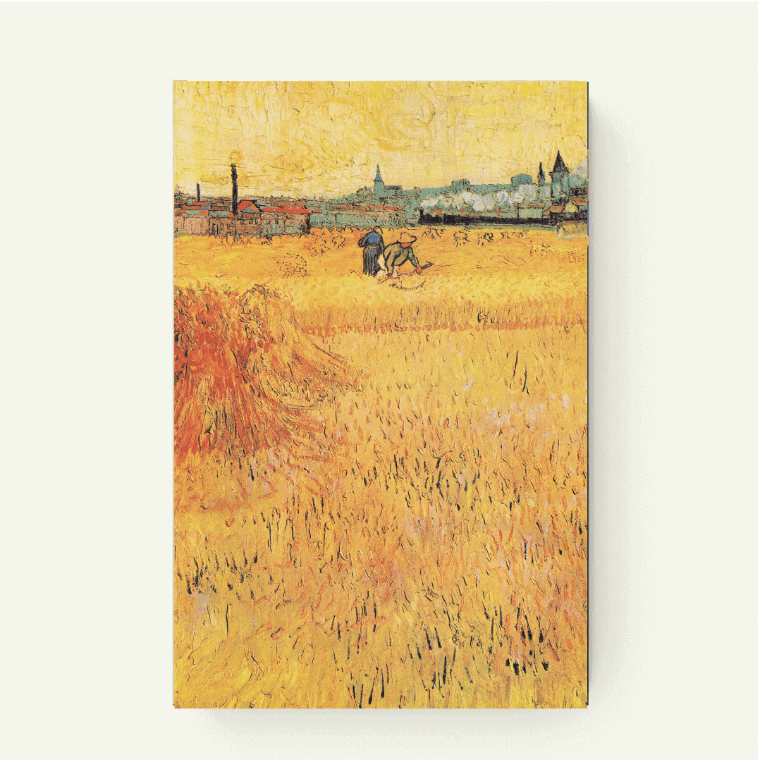 Korenveld met gezicht op Arles – Vincent van Gogh