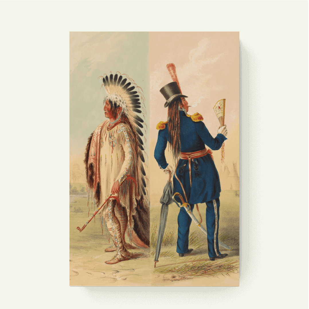 Wi-Jun-Jon, Een Assinneboin Hoofd – George Catlin