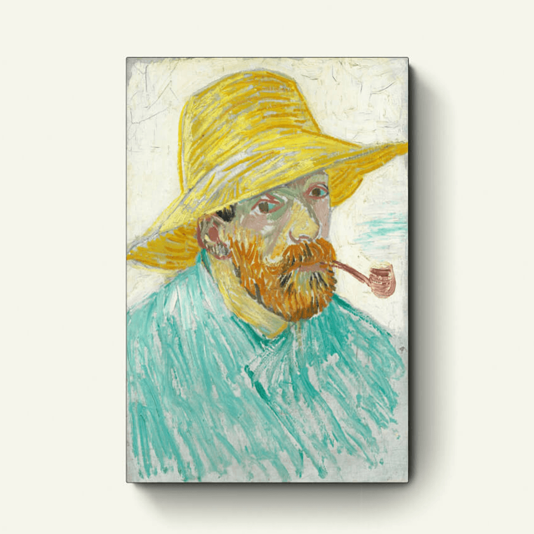 Zelfportret met strohoed – Vincent van Gogh