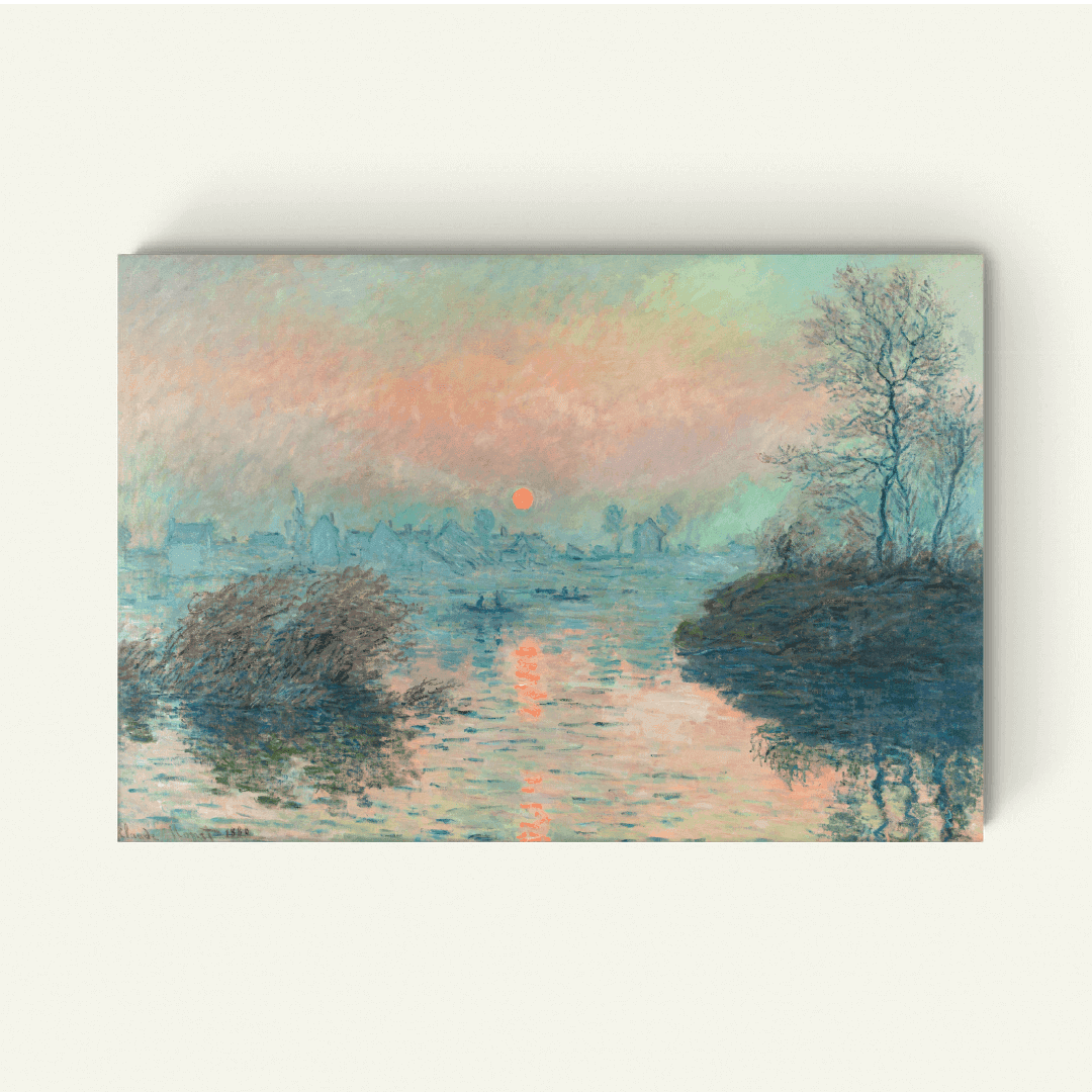 Zonsondergang op de Seine bij Lavacourt – Claude Monet