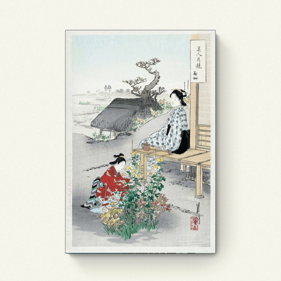 Zorg voor de chrysanten – Ogata Gekko