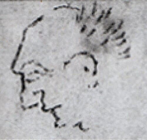 Portret van Katsushika Hokusai