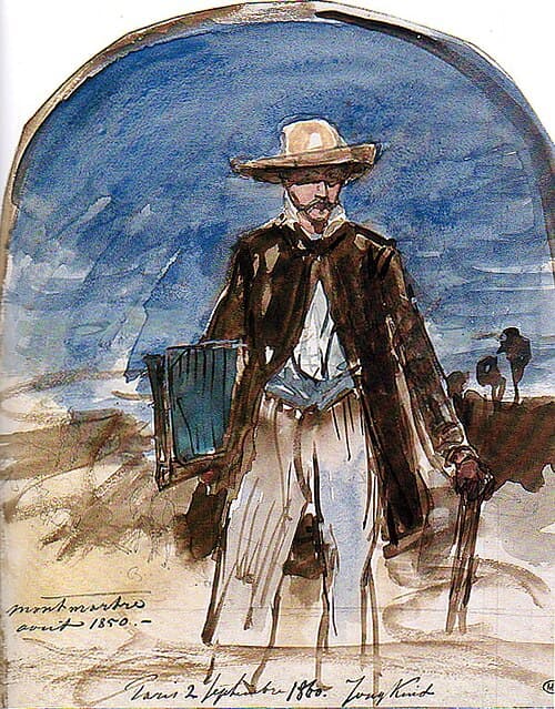 Portret van Johan Barthold Jongkind