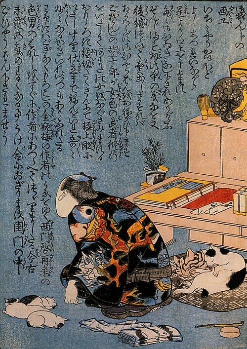 Portret van Utagawa Kuniyoshi