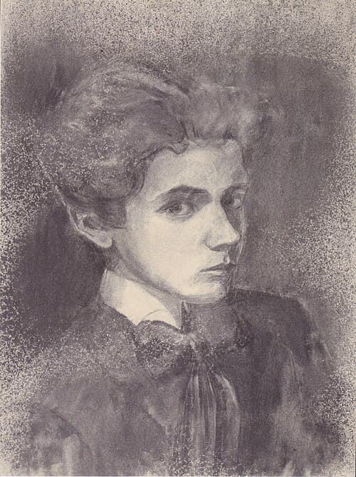 Portret van Egon Schiele