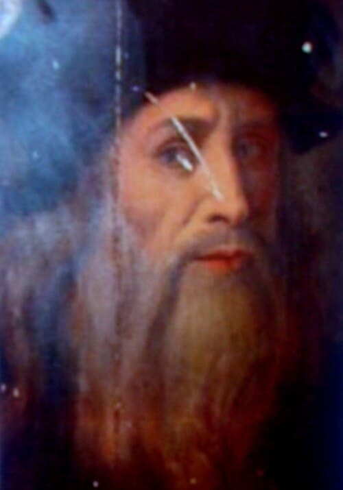 Portret van Leonardo da Vinci